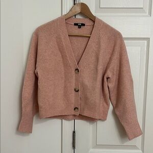 Uniqlo Soft Pink V-Neck Cardigan